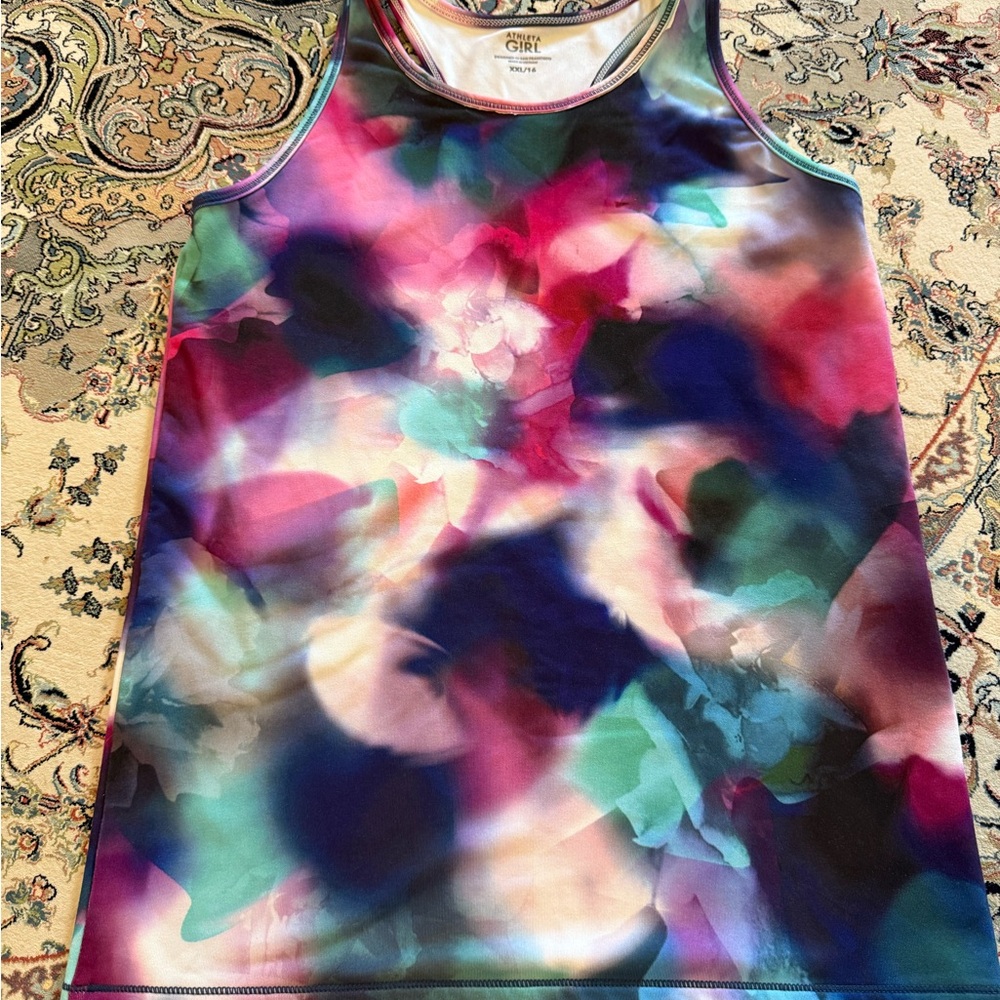 Athleta Girl Multicolor Patterned Top XXL